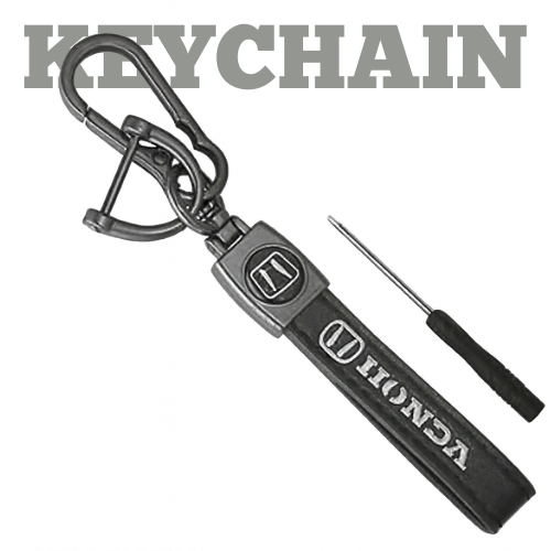 Honda Leather Keychain
